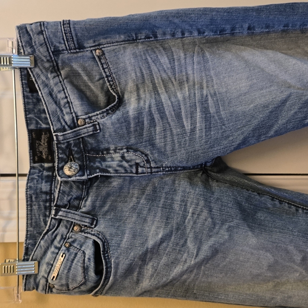Express Womens Rerock Y2k Blue Boot Cut Y2k Jeans with Subtle Fading πβ€οΈ - Picture 2 of 5